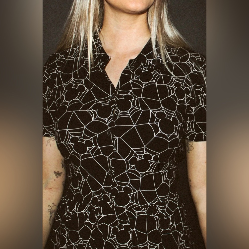 Cakeworthy Mickey Spiderweb Halloween Dress